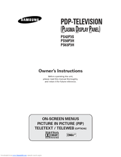 Samsung PS-50P3HR Owner's Instructions Manual