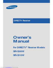 Samsung S300W - SIR Satellite TV Receiver Owner's Manual