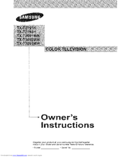 Samsung X-T3092WH Owner's Instructions Manual