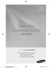 Samsung HT-D455 User Manual