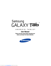 Samsung GALAXY Tab SGH-I987 User Manual