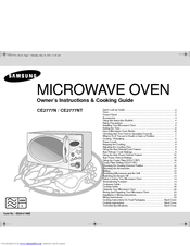 Samsung CE2777N Owner's Instructions & Cooking Manual