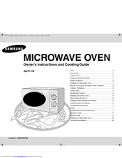 Samsung G2711N Owner's Instructions And Cooking Manual