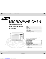 Samsung M1734NCE Owner's Instructions Manual