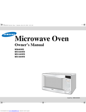 Samsung MS1240BB Owner's Manual