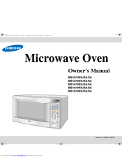 Samsung MS1070WA Owner's Manual