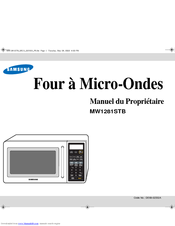 Samsung MW1281STB Owner's Manual