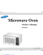 Samsung MW1480STA Owner's Manual