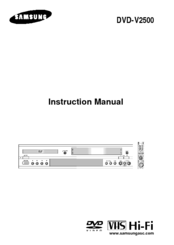 Samsung DVD-V2500 Instruction Manual