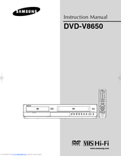 Samsung DVD-V8650 Instruction Manual