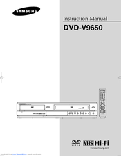 Samsung DVD-V9650 Instruction Manual