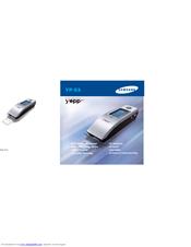 Samsung yepp YP-53 User Manual