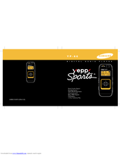 Samsung Yepp Sports YP-60 V Owner's Manual