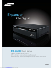 Samsung SNS-100/400 User Manual