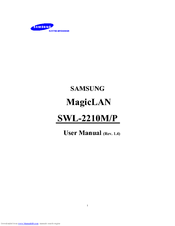 Samsung MagicLAN SWL-2210P User Manual