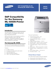 Samsung ML-4050N Compatibility Manual