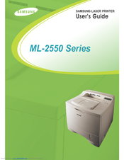 Samsung ML-2552W - B/W Laser Printer User Manual