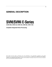 Samsung SVM E Series General Description Manual