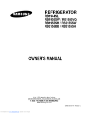 Samsung RB2155SWR Owner's Manual