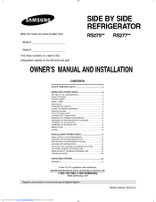 Samsung RS277ACPN Manuals | ManualsLib