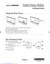 Samsung LE46A900G1F Quick Setup Manual