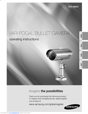 Samsung SCC-B9221 - IR Bullet Camera Operating Instructions Manual