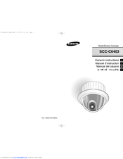 Samsung SCC-C6403 Owner's Instructions Manual