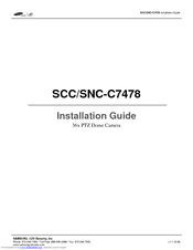 Samsung SNC-C7478 Installation Manual