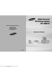 Samsung HT-AS610T Instruction Manual