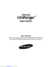Samsung InfoRanger SCM-100R User Manual