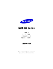 Samsung SCH-850 Series User Manual