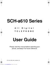 Samsung SCH-a610 Series User Manual