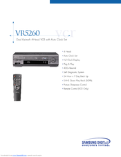 Samsung VR5260 Specifications