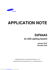 Samsung S3F84A5 Application Note
