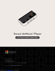 SanDisk Sansa slotMusic Player Owner's Manual