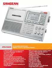 Sangean ATS-818ACS Specification Sheet
