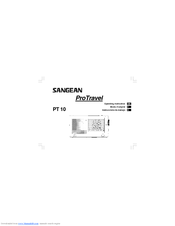 Sangean ProTravel PT10 Operating Instructions Manual