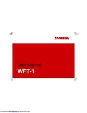Sangean WFT-1 User Manual