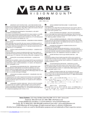 Sanus VisionMount MD103 Instruction Manual