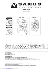 Sanus VisionMount MF202 Instruction Manual