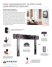 Sanus Sanus VisionMount LL11-B1 Brochure & Specs