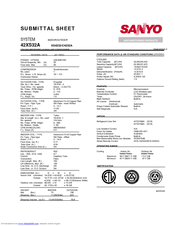 Sanyo C4232A Specifications