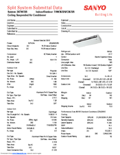 Sanyo THW3672R Specifications