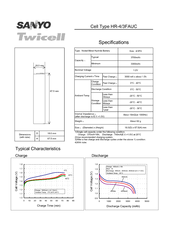 Sanyo Twicell HR-4/3FAUC Specifications
