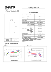 Sanyo Twicell HR-AU Specifications