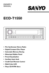Sanyo ECD-T1550 Owner's Manual