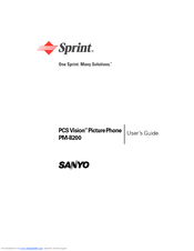 Sanyo PCS Vision PM-8200 User Manual