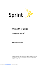 Sanyo PRO-200 User Manual