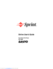 Sanyo SCP-6400 Online User's Manual