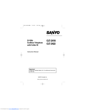 Sanyo CLT-2422 Instruction Manual